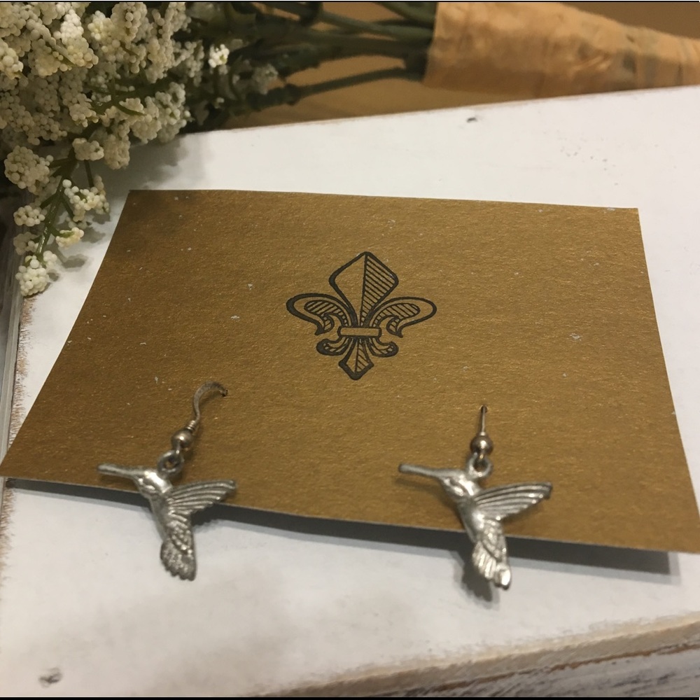 Silver Hummingbird Earrings ⚜️